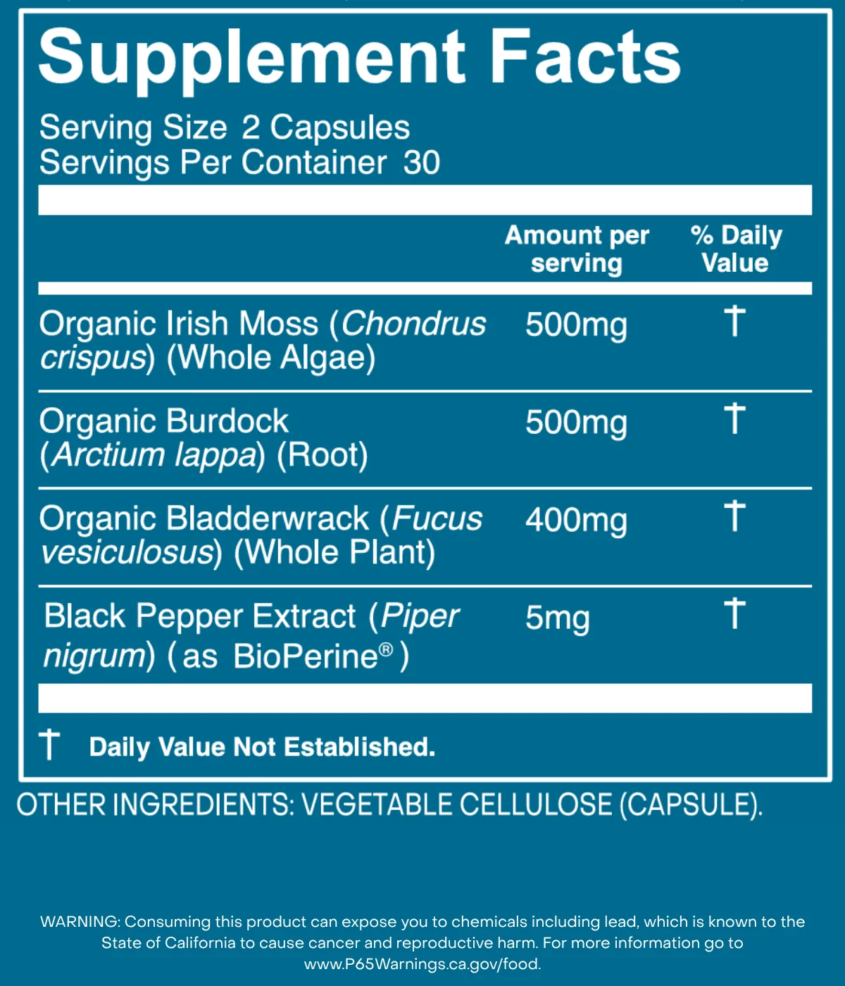 Sea Moss Vitality Blend Capsules